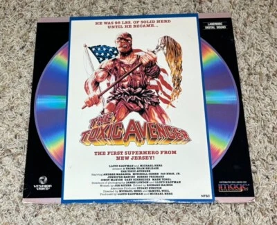 Ultra RARE  Vestron Toxic Avenger (1984, Laserdisc) Horror UN-RATED USA Version - Image 1 of 4