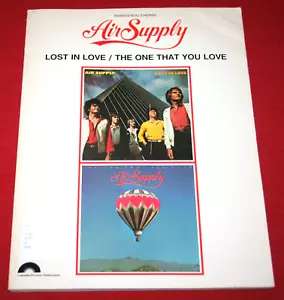 Partitura musical de colección AIR SUPPLY Lost In Love/The One That I Love 1981 - Imagen 1 de 7