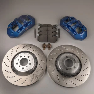 New genuine BMW M5 F10 front calipers big brake 6 pot 400x36 rotors and pads - Picture 1 of 4