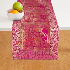 Indian Vintage Decorative Table Runner Wall Tapestry Mandala Design Bohemian - Picture 1 of 7