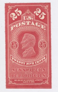 US Stamp #PR3a NEWSPAPER UNUSED NGAI Carmine Red - Thin Paper $475 cv - Picture 1 of 2