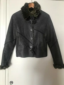 ARMANI JEANS Veste femme en modacrylique fourré Taille 38 - Picture 1 of 5