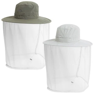 Craghoppers Nosilife Ultimate II Largo Falda Boonie Cappello Mosquito Net Cachi - Picture 1 of 6