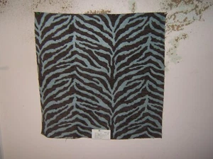 Kravet, Skylar, Animal Print, Zebra, Remnant, 25" W X 25" L, Color Sky - Picture 1 of 1