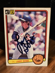 Larry Bowa Autograph Signed 1983 Donruss Chicago Cubs