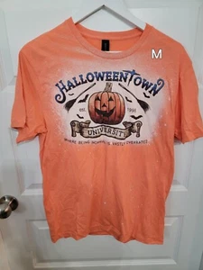 Camisa para mujer naranja Halloween blanqueada Halloweentown talla mediana nueva sin etiquetas - Imagen 1 de 1