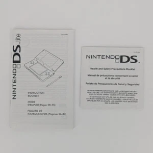 Nintendo DS Lite Instruction Booklet Manual + Health and Safety Precautions Book - Picture 1 of 2