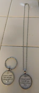 NEW MOM NECKLACE & KEY CHAIN---VERY PRETTY--SEE DESCRIPTION REDUCED - Picture 1 of 3