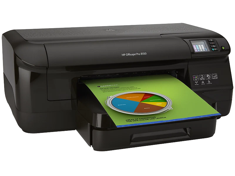 HP CM752A OfficeJet Pro 8100 4800 x 1200 DPI A4 Wi-Fi Inkjet Printer - Black