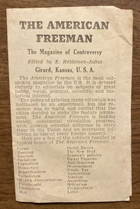 Publicidad De Colección “The American Freeman” Revista de Controversia Anuncio Suscripción - Imagen 1 de 16