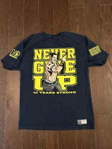 WWE John Cena Mens Sz Large Tshirt 10 Years Strong You Cant See Me Reprint - Picture 1 of 4