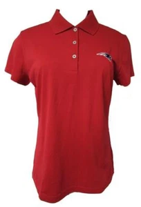 New England Patriots Womens Size Medium Adidas ClimaLite Polo Shirt A1 1258 - Picture 1 of 8
