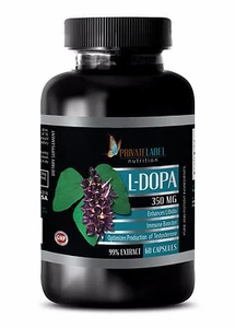 Pure L-DOPA 99% Extract Powder - Mucuna Pruriens Seeds - 1 Bottle 60 Pills - Picture 1 of 18