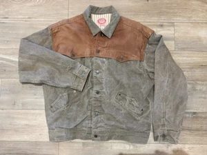 Giacca jeans vintage The Australian Outback Collection uomo L denim e pelle - Foto 1 di 10
