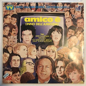 DARIO BALDAN BEMBO CATERINA CASELLI -AMICO E- 1983 ITALIAN 7¨ SINGLE PS TV SHOW - Picture 1 of 4
