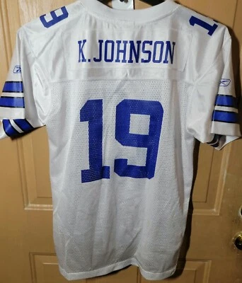 DALLAS COWBOYS #19 KEYSHAWN JOHNSON HIGH QUALITY JERSEY SIZE KIDS XLARGE 18/20 - Image 1 of 4