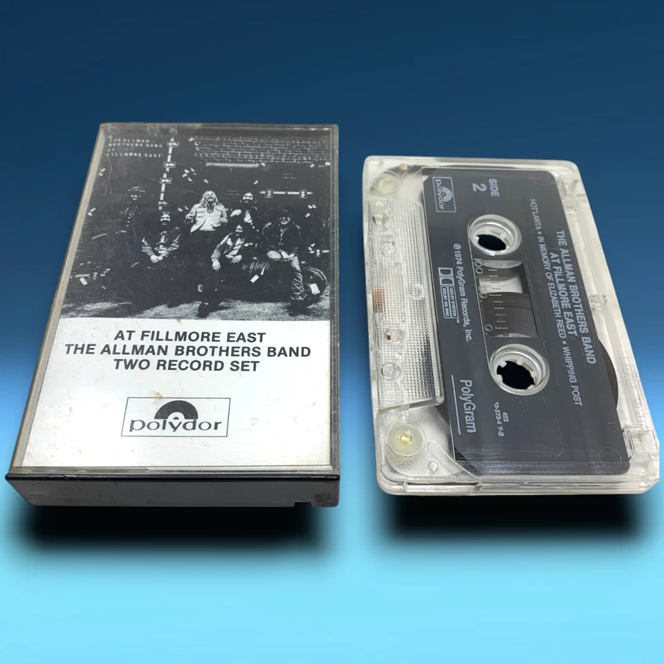 Vintage 1971 Allman Brothers Band at Fillmore East Audio Cassette Tape Polydor Foto 1 de 3