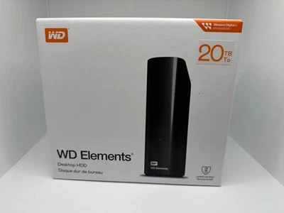 Western Digital 20TB Externe Desktop-Festplatte in WD Elements Gehäuse 20 TB - Bild 1 von 2