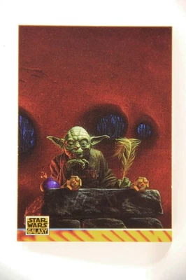Star Wars Galaxy 1994 Trading Card #168 Yoda Jedi Master Artwork ENG L019595 - Image 1 of 2