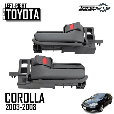Par de manijas de puerta interiores gris LR para Toyota Corolla ZZE121 sedán 2003-2007 Foto 1 de 4