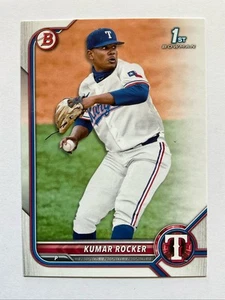 2022 Bowman Draft KUMAR ROCKER 1st Bowman Card RC Texas RANGERS #BD-164 - Picture 1 of 2