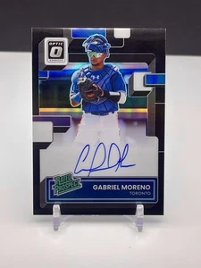 2022 Donruss Optic GABRIEL MORENO Rated Prospect Auto Black Prizm /25 - Jays - Picture 1 of 3