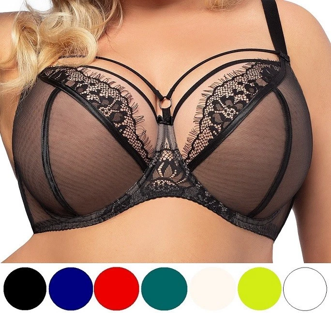 Bügel BH Übergröße breite Träger große Größen Spitze Gorsenia Damen Dessous - Bild 1 von 4