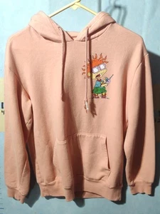 Nickelodeon Hoodie Erwachsene Medium Pfirsich Rugrats Grafik Tommy Pickles Cartoon - Bild 1 von 10
