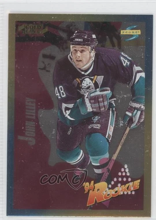 1994-95 Score Gold Line Pinnacle Punched John Lilley #228 - Image 1 of 2