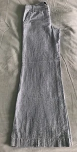 Ralph Lauren Vinatge Childrens Wear Seersucker Flare Leg Pant Sz 10 Youth - Picture 1 of 11
