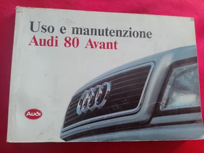 AUDI 80 AVANT MANUALE libretto USO E MANUTENZIONE - Immagine 1 di 2
