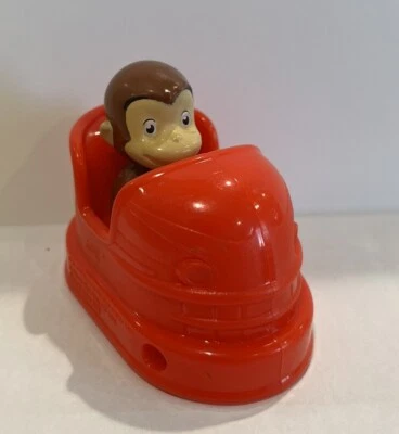 Juguete Curious George Monkey Car 2019 Mcdonalds Mcdo Happy Meal coleccionable duro Foto 1 de 4