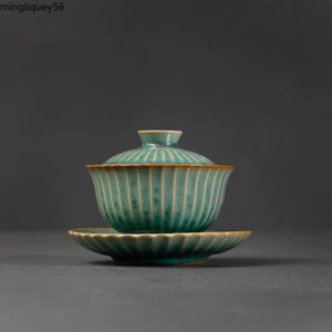 TANGPIN Green Ceramic Gaiwan Tea Tureen - Picture 1 of 4