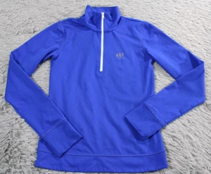 Abercrombie Kids 1/4 Zip Active Girls Large Blue Shirt / Jacket Long Sleeve - Picture 1 of 10