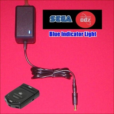 Adaptador de CA de 9,5 V enchufe de cable de alimentación con LED para el sistema Sega Genesis CDX NUEVO Foto 1 de 3