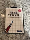 Missile Defense 3-D (Sega Master System, 1987) SMS Case & Manual Only