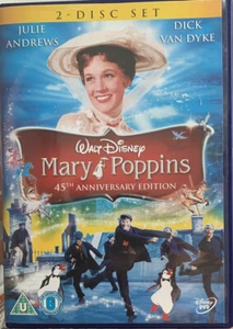 MARY POPPINS DVD 45TH ANNIVERSARY EDITION - 2 DISC SET - Picture 1 of 2