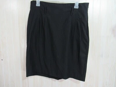 Tommy Hilfiger юбка размер 8 черный складки карманы ремня петли стороны молнии разрез  - Изображение 1 из 3