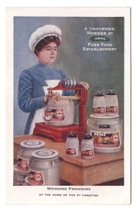 H.J. HEINZ UNIFORMED WORKER WEIGHING PRESERVES  - Picture 1 of 2