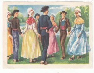 QUADRILLE VENDÉEN DANSE DANCE TANZ IMAGE CARD 1950'S - Picture 1 of 2