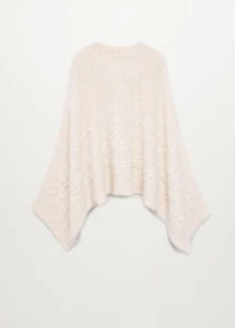 Brandneu mit Etikett Mango übergroßer gestrickter Damenumhang UK Größe 6-8 (XS-S) UVP: £ 49,99 - Bild 1 von 10