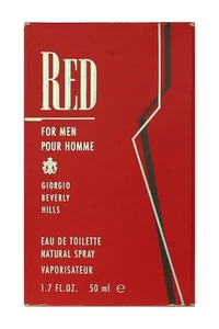Giorgio Beverly Hills Red Men Pour Homme Eau De Toilette Spray 1.7Oz/50ml In Box - Picture 1 of 2