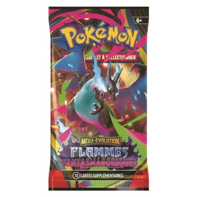 POKEMON - ME02 : Flammes Fantasmagoriques - Booster de 10 cartes - FR - Photo 1/4