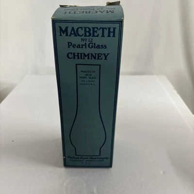 MacBeth No. de colección Chimenea lámpara de cristal 12 perlas con caja original y envoltorio Foto 1 de 4