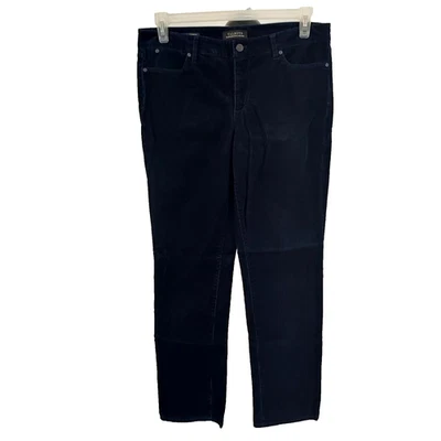 Talbots Corduroy Pants Womens Size 10 Straight Stretch Casual 5 Pocket Blue - Image 1 of 4