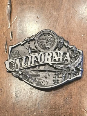 Hebilla de cinturón vintage del estado de California Foto 1 de 4