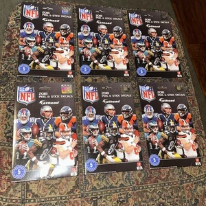 Rare! Lot 6 Packets Fathead Tradeables NFL Decals 2018 Sealed (25 Decals) NEW - Picture 1 of 4