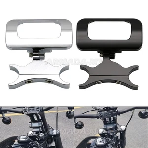 Motorcycle Riser Gauge Mount Bracket Digital Tachometer for Harley Softail 18-22 - Bild 1 von 22