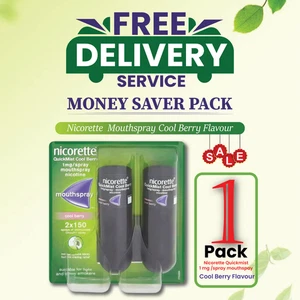 Spray bucal Nicorette Quickmist Berry 1 mg 13,2 ml X 2 quilates - ENVÍO GRATUITO - Imagen 1 de 3