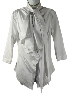Vivienne Westwood Anglomania Ruffle Shirt – White – UK 8 / IT 40 – Tie Collar - Picture 1 of 13